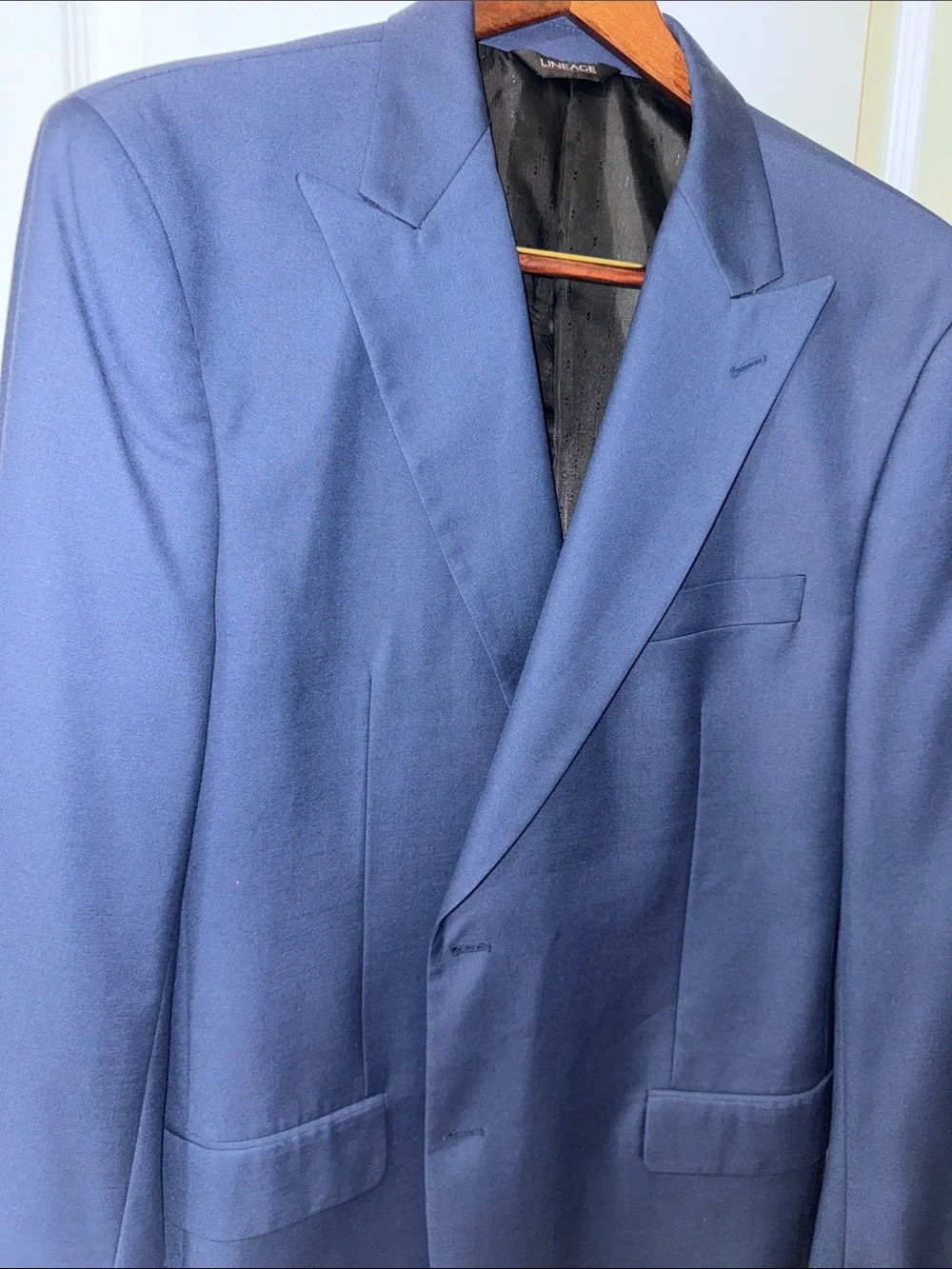 LINEAGE Men's Navy Blue Single-Breasted Blazer 48L NWOT